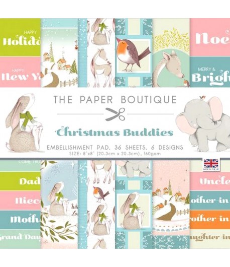 BLOC 20X20 CHRISTMAS BUDDIES EMBELLISHEMENTS - PB1726