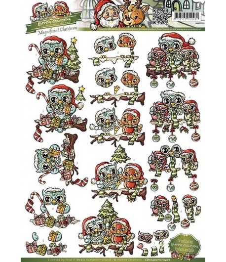 FEUILLE 3D CHRISTMAS CD10400