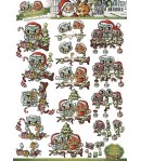 FEUILLE 3D CHRISTMAS CD10400