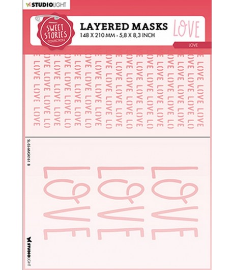 POCHOIR  LAYERED MASK -  LOVE SWEET STORIES N°161