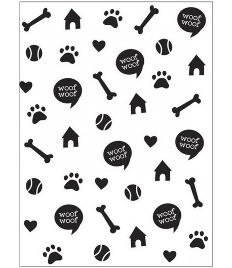 PLAQUE DE GAUFRAGE PATTES CHIEN