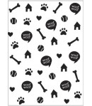 PLAQUE DE GAUFRAGE PATTES CHIEN