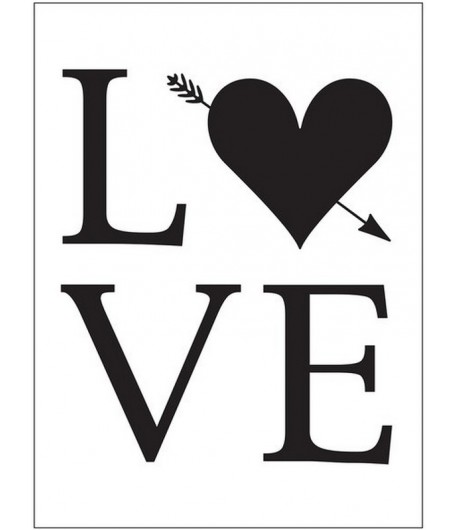 PLAQUE DE GAUFRAGE LOVE