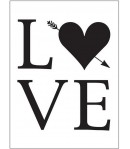 PLAQUE DE GAUFRAGE LOVE