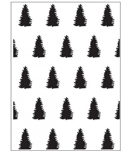 PLAQUE DE GAUFRAGE SAPINS