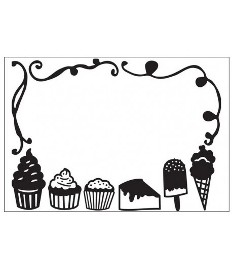 PLAQUE DE GAUFRAGE GOURMANDISES