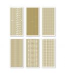 STICKERS X 6 - BORDURES LIGNES OR 39890