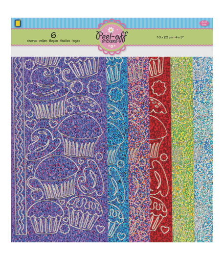 STICKERS X 6 - CUPCAKE DIAMOND 39855