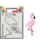 GABARIT FLAMANT ROSE - DUTCH DOOBADOO (880)