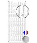 STICKERS BONNE FETE MAMAN PAPA ARGENT