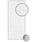 STICKERS ALPHABET ET CHIFFRES ARGENT 0005S