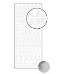 STICKERS ALPHABET ARGENT 0272S