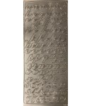 STICKERS ALPHABET ET CHIFFRES ARGENT 0292S