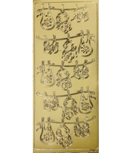 STICKERS BEBE OR 0015G