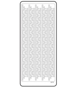 STICKERS BORDURES FLEURS OR 1873G