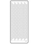 STICKERS BORDURES FLEURS OR 1873G