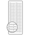 STICKERS I LOVE YOU ARGENT 2606S