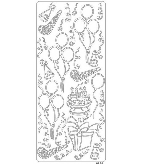 STICKERS FIESTA ARGENT 0286S