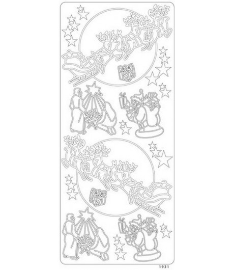 STICKERS PERE NOEL OR 1931G