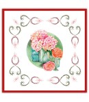 KIT 3D A BRODER RED FLOWERS - STITCH AND DO - STDO191
