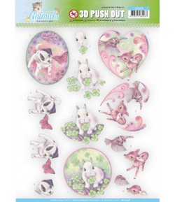 FEUILLE 3D PETITS ANIMAUX SB10338