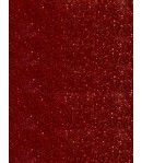 FEUILLE DE TRANSFERT GLITTER POUR TISSU - ROUGE PAILLETE