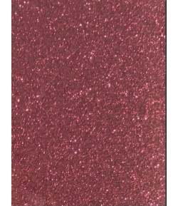 FEUILLE DE TRANSFERT GLITTER POUR TISSU - ROSE PAILLETE