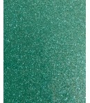 FEUILLE DE TRANSFERT GLITTER POUR TISSU - AIGUE MARINE PAILLETE