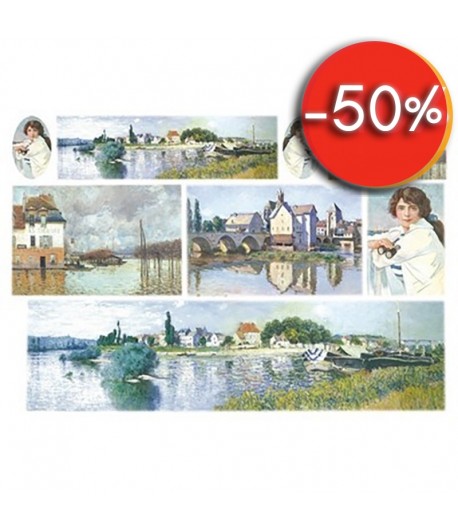 PAPIER DE RIZ MER DU NORD 33 X 48 CM DFS135