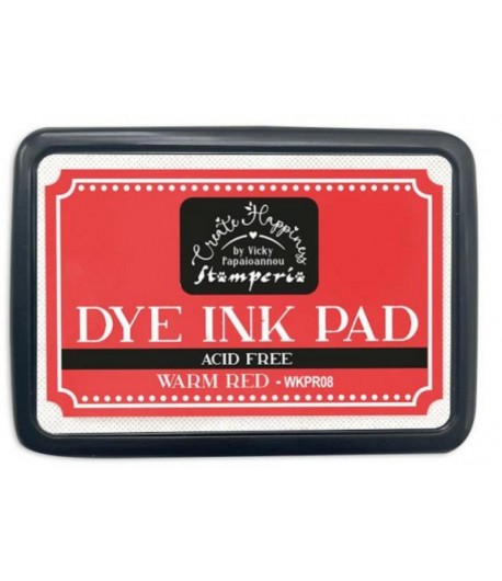 DYE INK PAD WARM RED STAMPERIA WKPR08