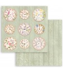 PAPIER WELCOME HOME HORLOGE 30X30CM - SBB915 - STAMPERIA