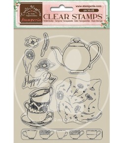 TAMPONS CLEAR CREATE HAPPINESS CUPS 14X18CM WTK166 STAMPERIA