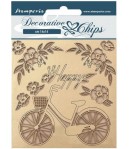 FORMES CARTON DECORATIVE CHIPS WELCOME HOME BICYCLE 14X14CM - SCB157