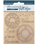 FORMES CARTON DECORATIVE CHIPS WELCOME HOME CLOCKS 14X14CM - SCB159