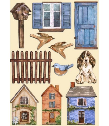 FORMES EN BOIS A5 WELCOME HOME CASE - KLSP134 STAMPERIA