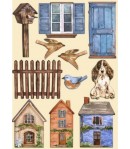 FORMES EN BOIS A5 WELCOME HOME CASE - KLSP134 STAMPERIA