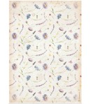 PAPIER DE RIZ A4 - WELCOME HOME BLUE FLOWERS 21X29.7 - DFSA4742 - STAMPERIA