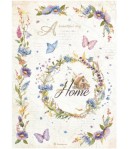 PAPIER DE RIZ A4 - WELCOME HOME GARLAND 21X29.7 - DFSA4745 - STAMPERIA