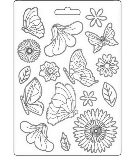 MOULE PVC FLEXIBLE WELCOME HOME BUTTERFLY - K3PTA5641