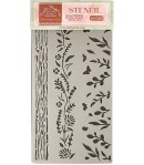 POCHOIR CHRISTMAS WELCOME HOME NATURA 12 X 25 CM - KSTDL77 STAMPERIA