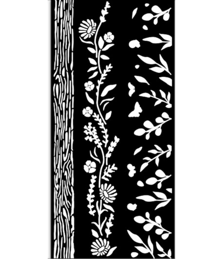 POCHOIR CHRISTMAS WELCOME HOME NATURA 12 X 25 CM - KSTDL77 STAMPERIA