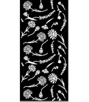 POCHOIR CHRISTMAS WELCOME HOME FLOWERS 12 X 25 CM - KSTDL78 STAMPERIA