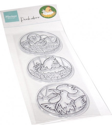 TAMPONS POUSSIN POULE  PEEK-A-BOO - MARIANNE DESIGN