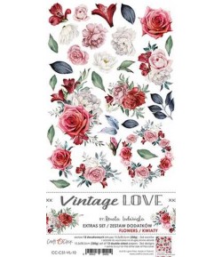 EXTRAS SET 15.5 X 30.5 CM FLOWERS - VINTAGE LOVE