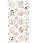 DIGI LABEL SET 15.5 X 30.5 CM -  SAFARI FRIENDS