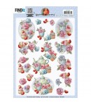 FEUILLE 3D CUPCAKES - CD11949