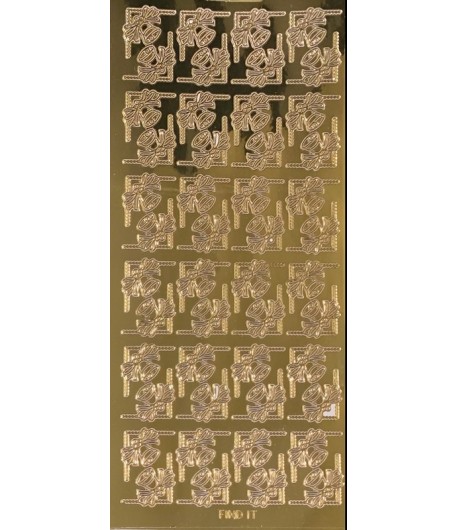 STICKERS COINS MIROIR OR 67G