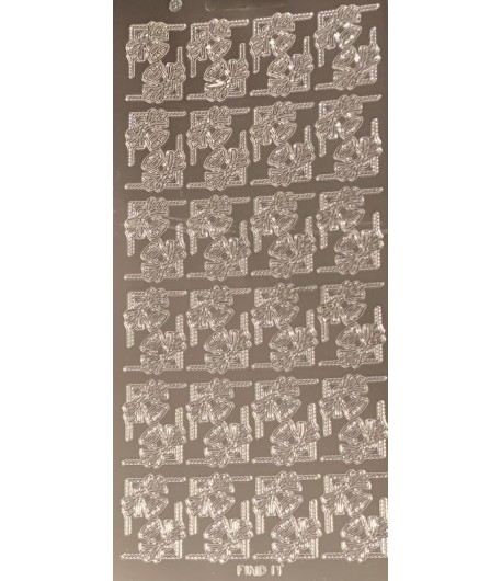 STICKERS COINS MIROIR ARGENT 67Z