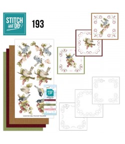 KIT 3D A BRODER BIRDS AND BERRIES - STITCH AND DO - STDO193