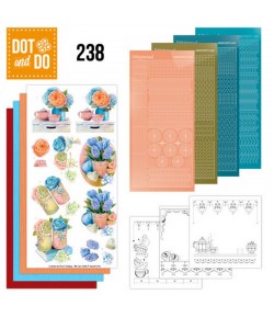 KIT 3D DOT AND DO BLUE FLOWERS - DODO238